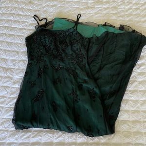 Vintage Cache beaded silk gown